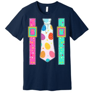 Easter Egg Tie & Suspenders Premium T-Shirt