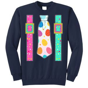 Easter Egg Tie & Suspenders Tall Sweatshirt