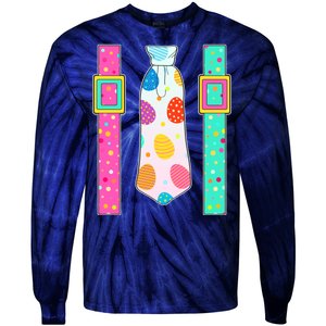 Easter Egg Tie & Suspenders Tie-Dye Long Sleeve Shirt