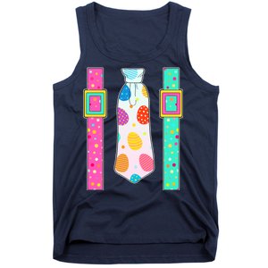 Easter Egg Tie & Suspenders Tank Top