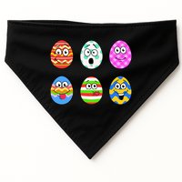 Easter Eggs Funny Emoji's USA-Made Doggie Bandana