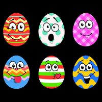 Easter Eggs Funny Emoji's USA-Made Doggie Bandana