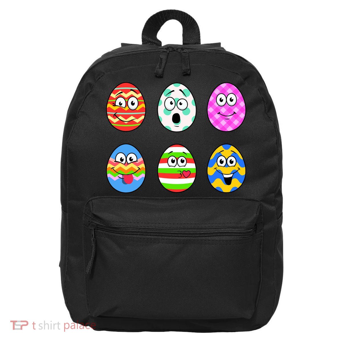Easter Eggs Funny Emoji's 16 in Basic Backpack