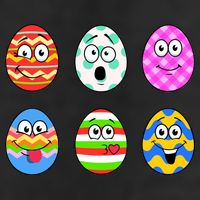 Easter Eggs Funny Emoji's Golf Towel