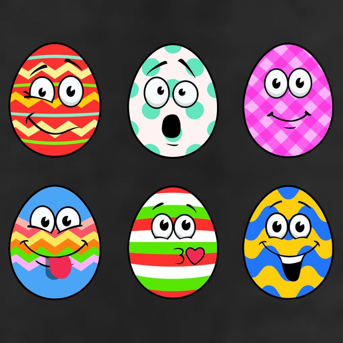 Easter Eggs Funny Emoji's Golf Towel