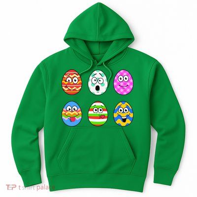 Easter Eggs Funny Emoji's Hoodie
