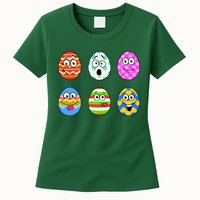 Easter Eggs Funny Emoji's Womens T-Shirt