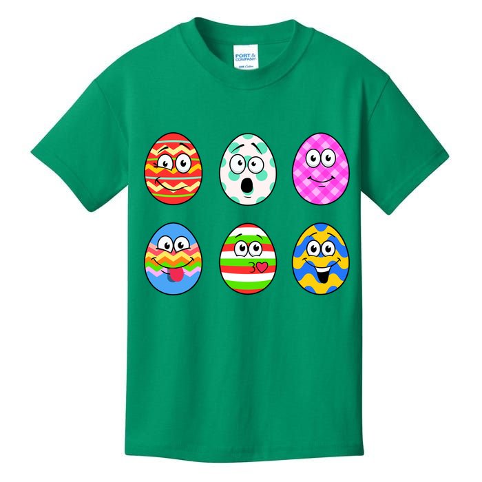 Easter Eggs Funny Emoji's Kids T-Shirt