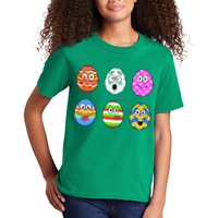 Easter Eggs Funny Emoji's Kids T-Shirt