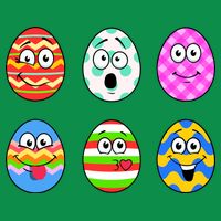 Easter Eggs Funny Emoji's Kids T-Shirt