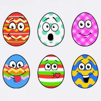 Easter Eggs Funny Emoji's Garment-Dyed Sweatshirt