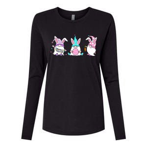 Easter Gnomes Womens Cotton Relaxed Long Sleeve T-Shirt