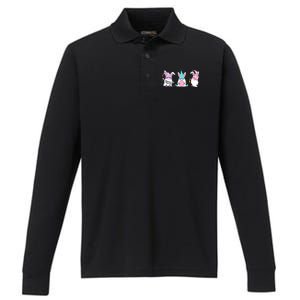 Easter Gnomes Performance Long Sleeve Polo