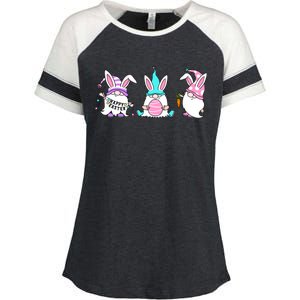 Easter Gnomes Enza Ladies Jersey Colorblock Tee