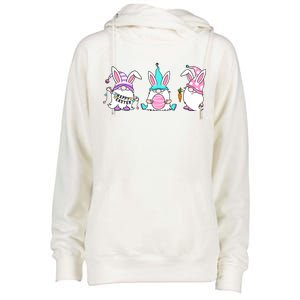 Easter Gnomes Womens Funnel Neck Pullover Hood