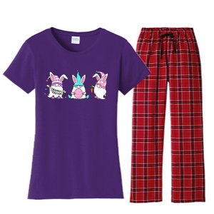 Easter Gnomes Women's Flannel Pajama Set