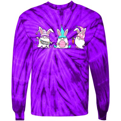 Easter Gnomes Tie-Dye Long Sleeve Shirt