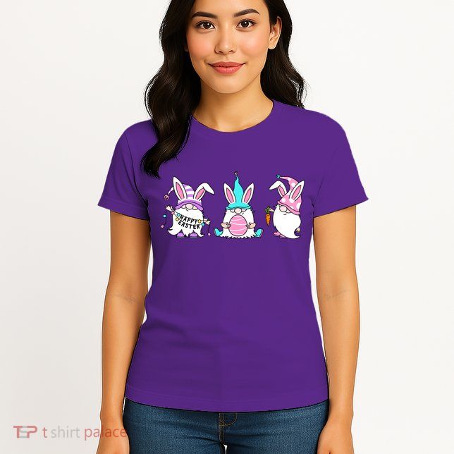 Easter Gnomes Womens T-Shirt