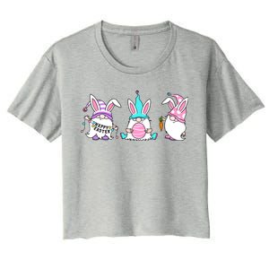 Easter Gnomes Women's Crop Top Tee