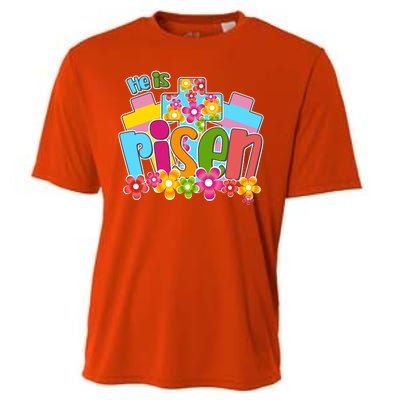 Easter He Is Risen Spring flowers Cooling Performance Crew T-Shirt