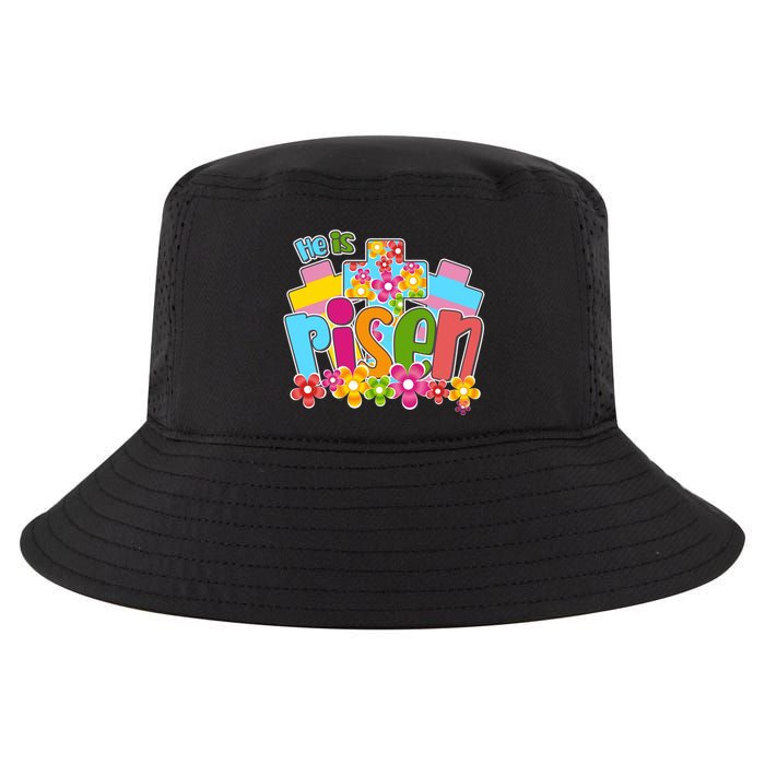 Easter He Is Risen Spring flowers Cool Comfort Performance Bucket Hat