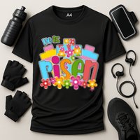 Easter He Is Risen Spring flowers Cooling Performance Crew T-Shirt