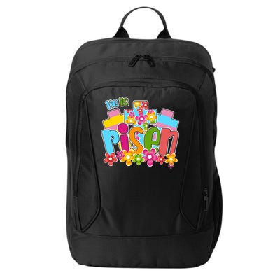 Easter He Is Risen Spring flowers City Backpack