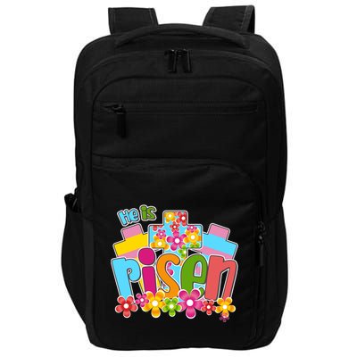 Easter He Is Risen Spring flowers Impact Tech Backpack