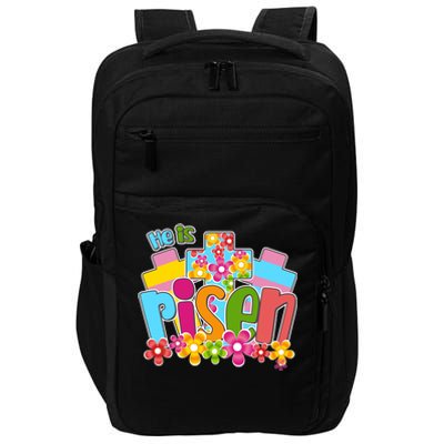 Easter He Is Risen Spring flowers Impact Tech Backpack