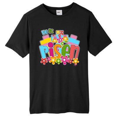 Easter He Is Risen Spring flowers Tall Fusion ChromaSoft Performance T-Shirt