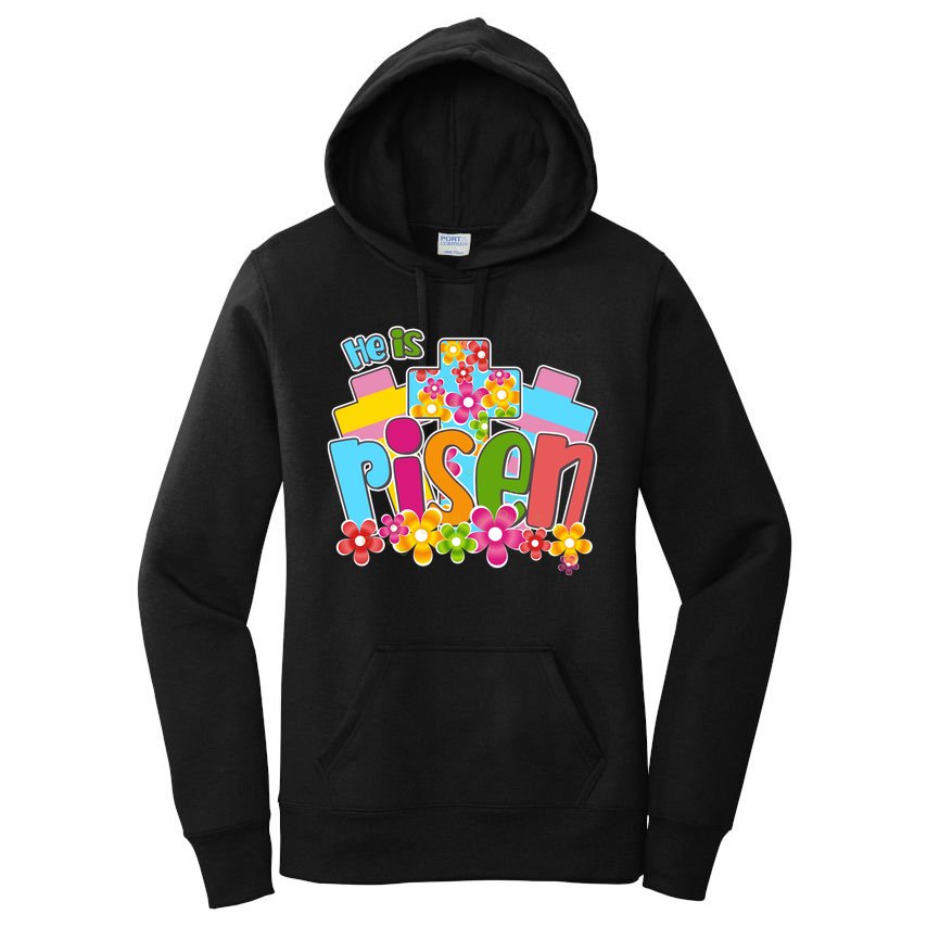 Easter He Is Risen Spring flowers Women's Pullover Hoodie