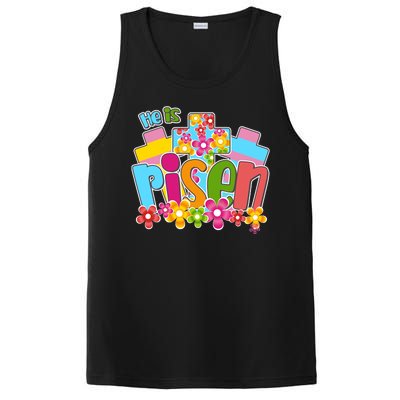 Easter He Is Risen Spring flowers PosiCharge Competitor Tank