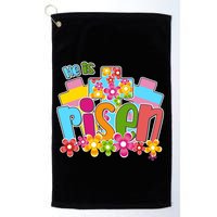 Easter He Is Risen Spring flowers Golf Towel