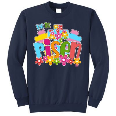 Easter He Is Risen Spring flowers Sweatshirt