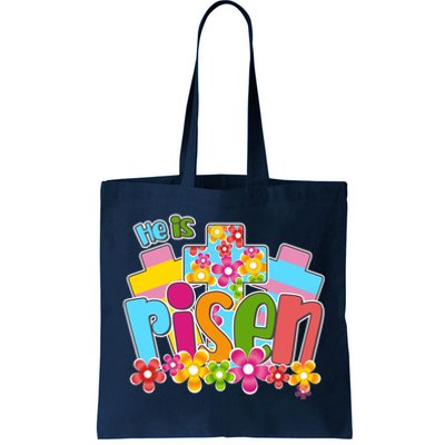 Easter He Is Risen Spring flowers Tote Bag