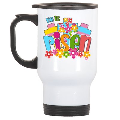 Easter He Is Risen Spring flowers Stainless Steel Travel Mug