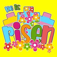 Easter He Is Risen Spring flowers Long Sleeve Shirt