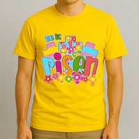 Easter He Is Risen Spring flowers T-Shirt