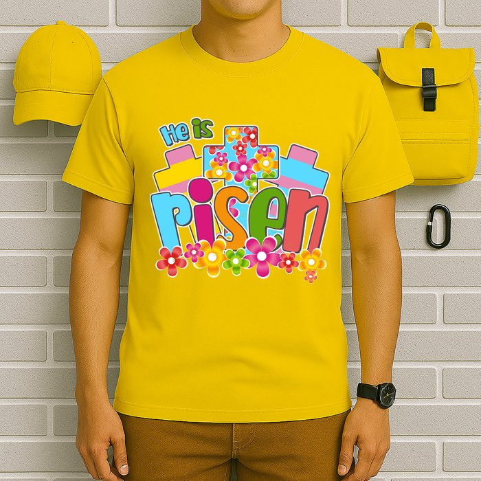 Easter He Is Risen Spring flowers T-Shirt