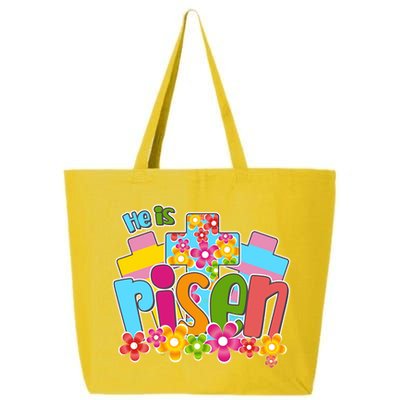 Easter He Is Risen Spring flowers 25L Jumbo Tote