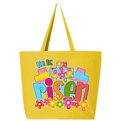 Easter He Is Risen Spring flowers 25L Jumbo Tote