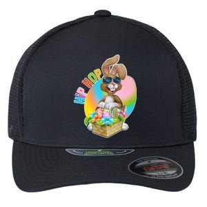 Easter Hip Hop Bunny Flexfit Unipanel Trucker Cap