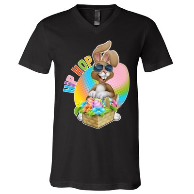 Easter Hip Hop Bunny V-Neck T-Shirt