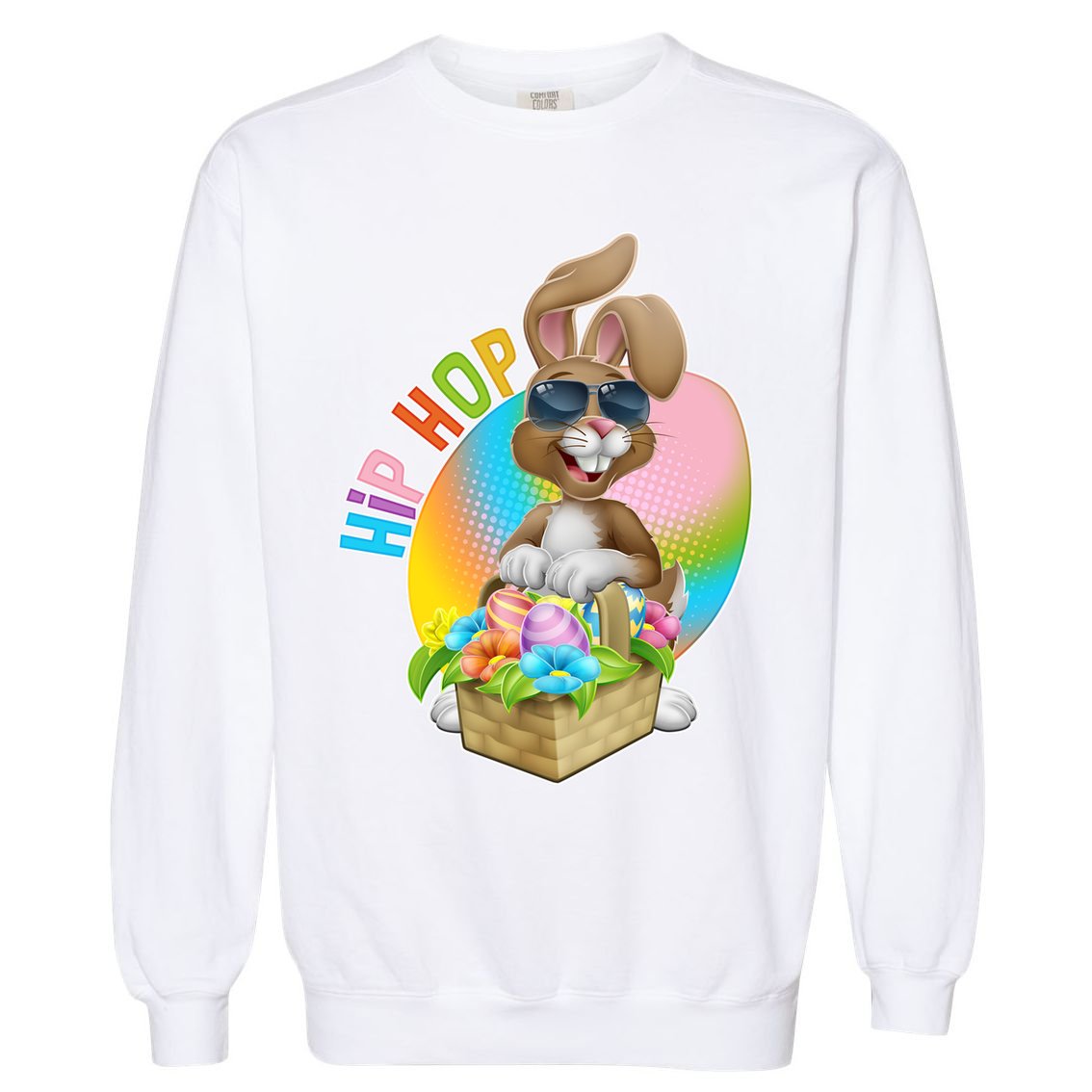 Easter Hip Hop Bunny Garment-Dyed Sweatshirt