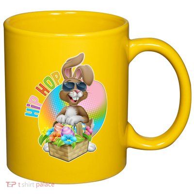 Easter Hip Hop Bunny 11oz C Handle Ceramic Mug