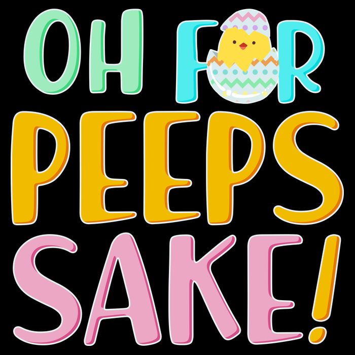 Easter Oh For Peeps Sake Cropped Pullover Crew