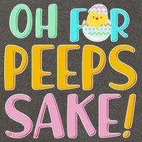 Easter Oh For Peeps Sake Cotton Canvas Backpack