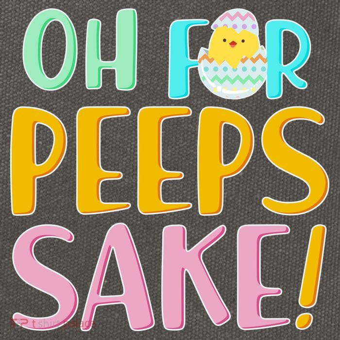 Easter Oh For Peeps Sake Cotton Canvas Backpack