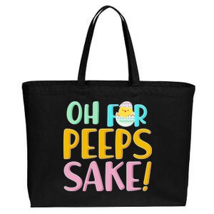 Easter Oh For Peeps Sake Cotton Canvas Jumbo Tote