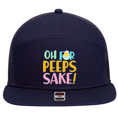 Easter Oh For Peeps Sake 7 Panel Mesh Trucker Snapback Hat